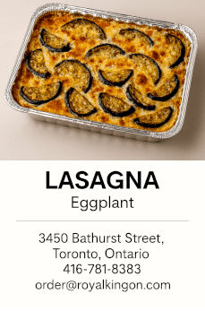 Lasagna — Egg Plant Lasagna (Small)