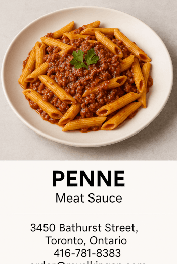 Penne Pasta — Meat Sauce (Large)