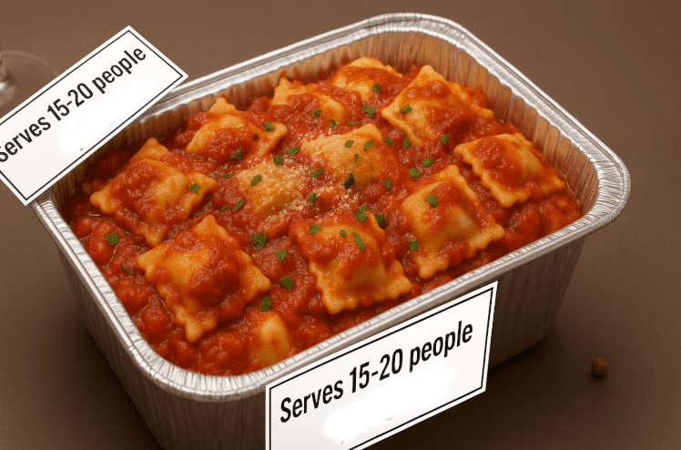 Meat Ravioli Pasta Tray