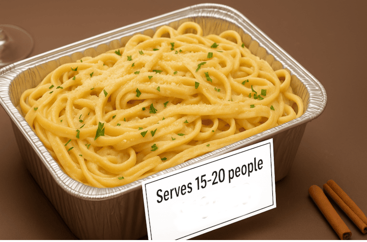 Fettuccine Pasta Tray (Large)